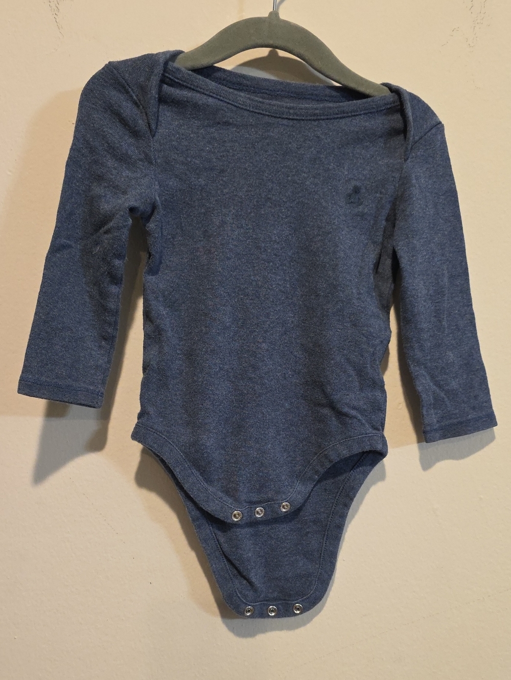 Baby Gap 6-12 Months Long-Sleeve One-Piece Bodysuit - Navy